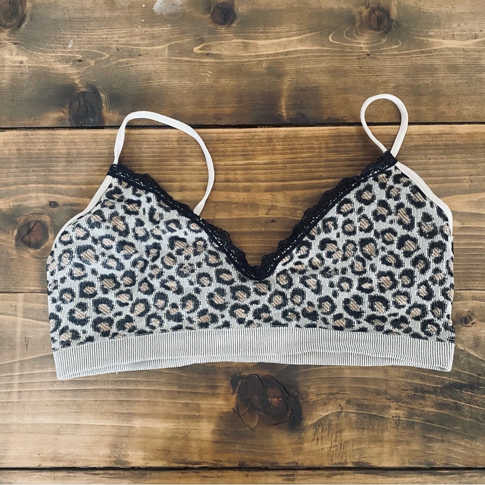 Cheetah print stretchy bralette
